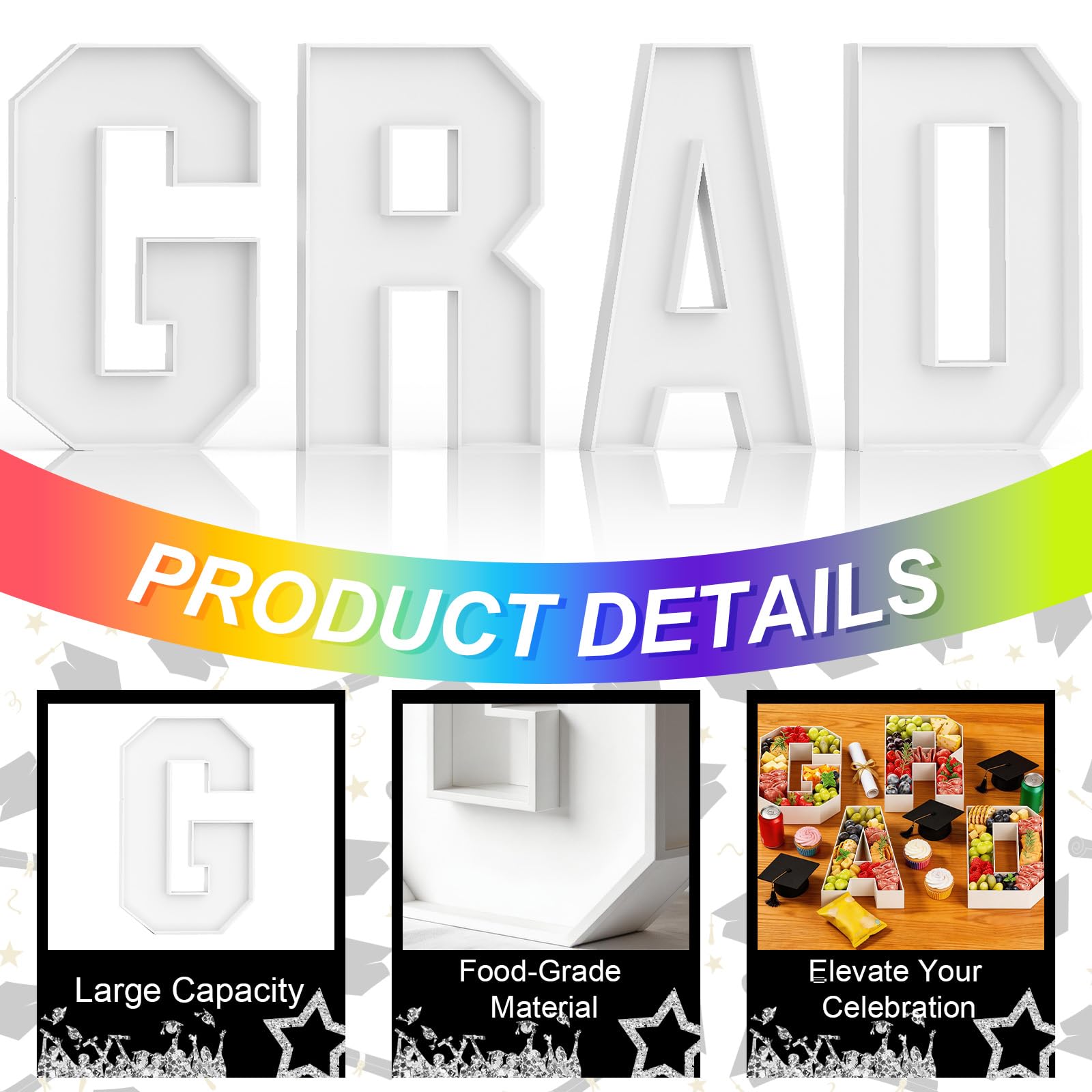 KAINSY grad adhesive tape pack keeps letters secure
