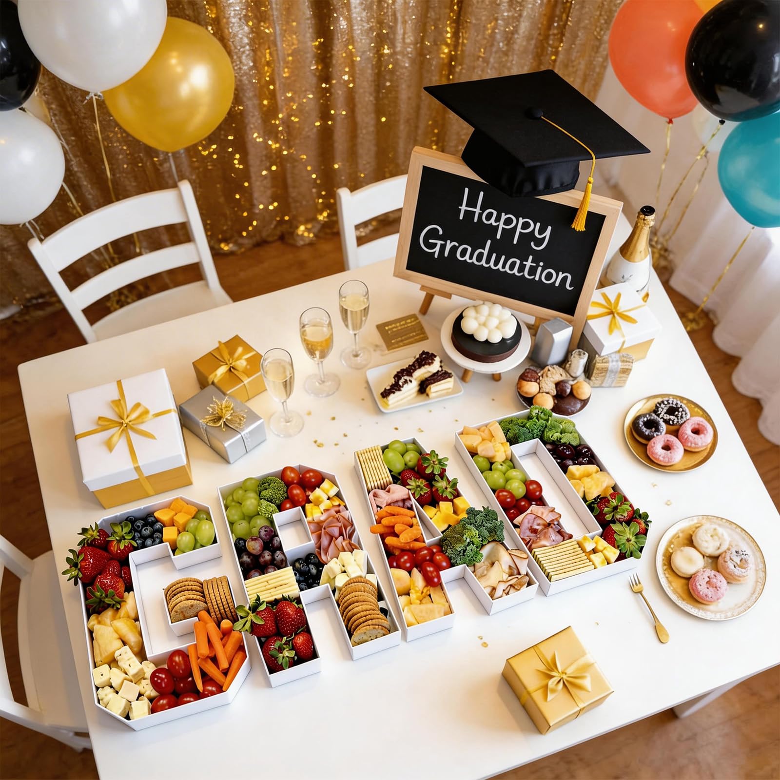 KAINSY grad open-house setup for decorative and practical serving