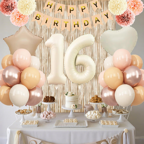 KAINSY happy birthday banner, quick festive backdrop for photos and celebrations