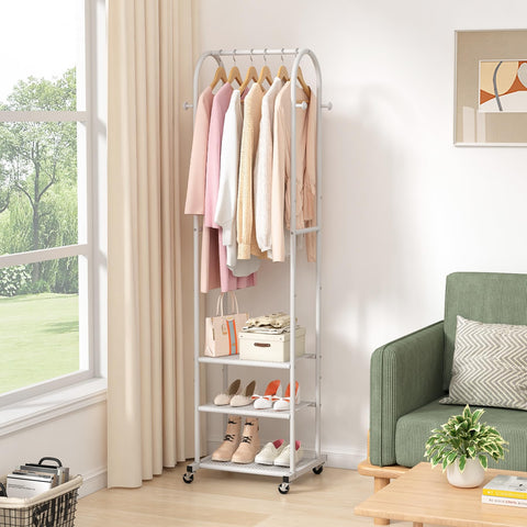 Kaitiemoo 71-8-inch height setup—vertical space ideal for long coats and dresses.