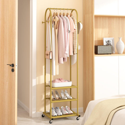 Kaitiemoo three mesh end panels add stability for tall clothes.