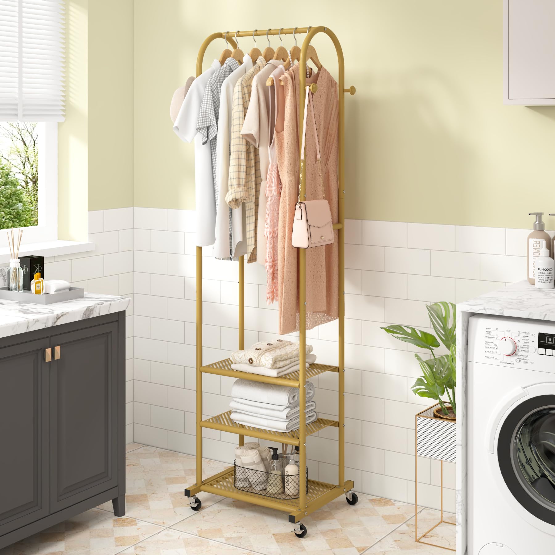 Kaitiemoo wheels with locks provide secure placement and easy movement.