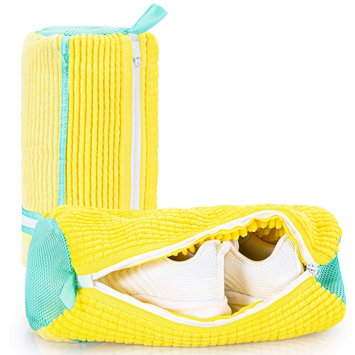 KAIUNTECLG shoe washing bag 2-pack keeps sneakers secure during machine wash.