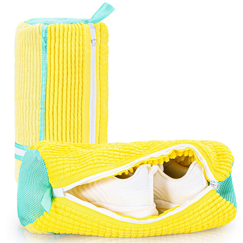 KAIUNTECLG shoe washing bag 2-pack keeps sneakers secure during machine wash.