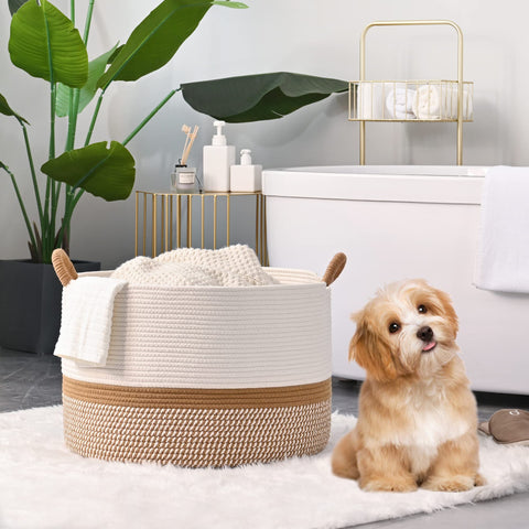 KAKAMAY nursery organizer basket keeps toys organized and accessible