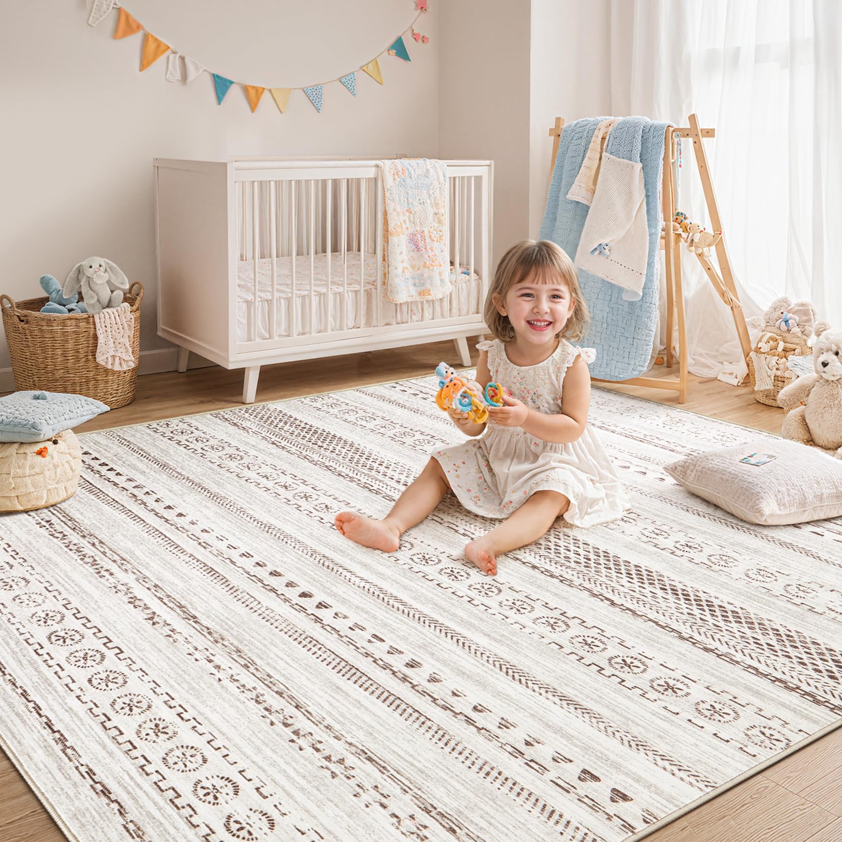 Kakania area rug suitable for offices and dorm rooms.