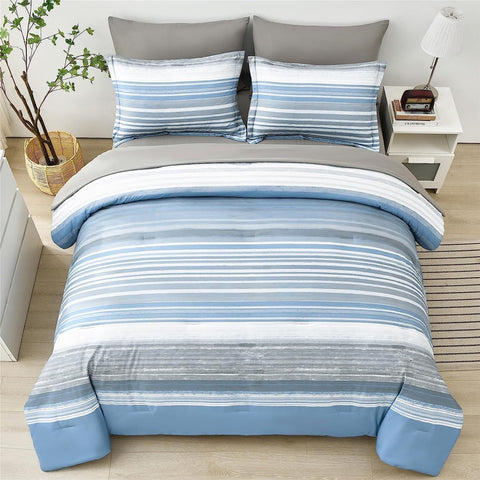 KAKIJUMN stripe fitted sheet twin 39x75-16 provides secure fit