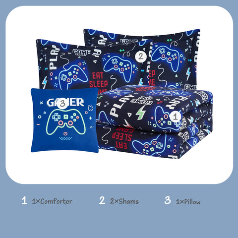 Kaleido Space boys bedroom bedding makes a thoughtful gift.
