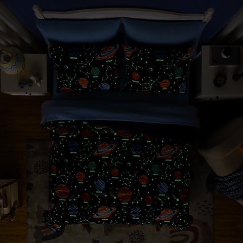 Kaleido Space Full Kids Comforter Pillowcases 20x30 are soft.