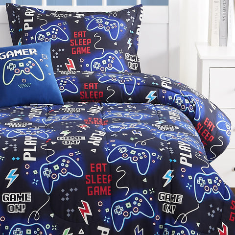 Kaleido Space twin glow-in-the-dark pattern brightens kid room for bedtime cues
