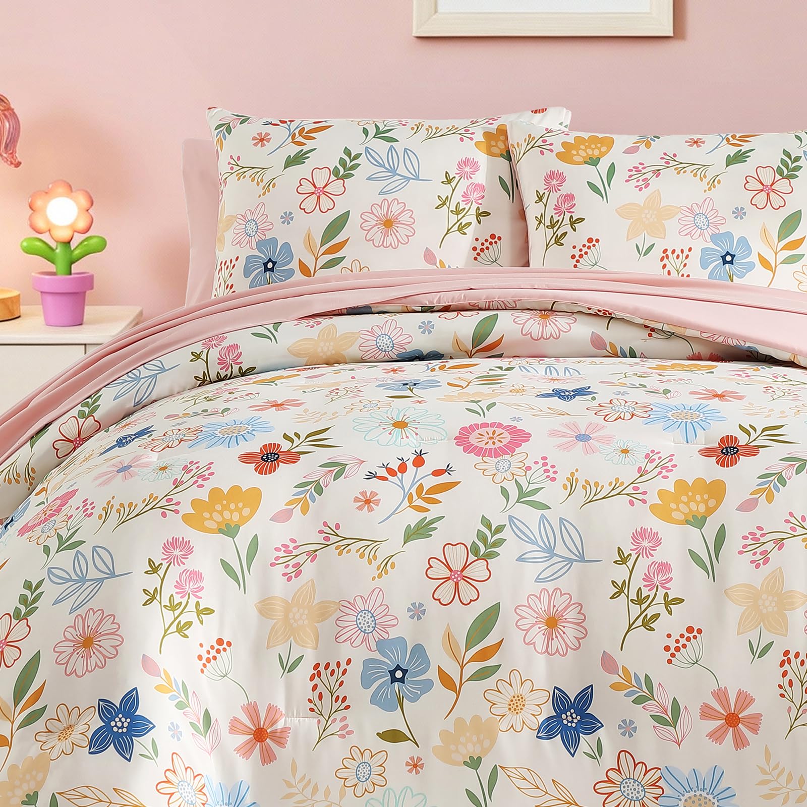 Kaleido Space five-piece set shown as complete bed-in-a-bag solution