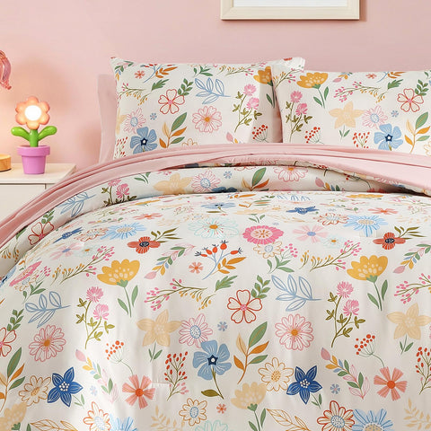 Kaleido Space five-piece set shown as complete bed-in-a-bag solution