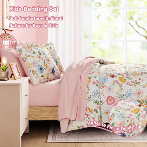 Kaleido Space pillowcase in pastel garden highlights breathable fabric and easy care