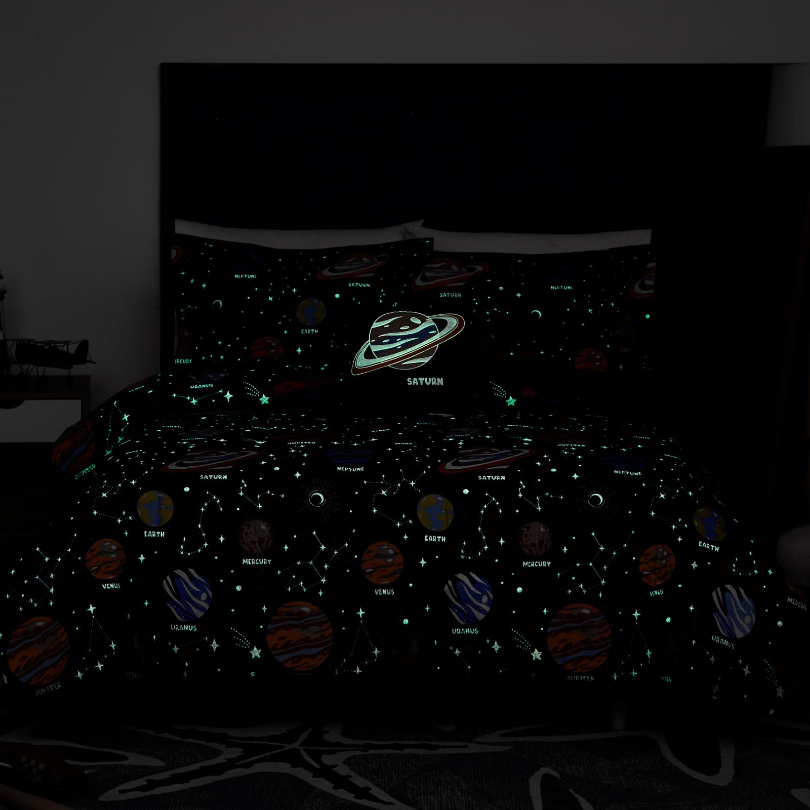 Kaleido Space twin comforter soft microfiber for breathable, comfortable sleep.