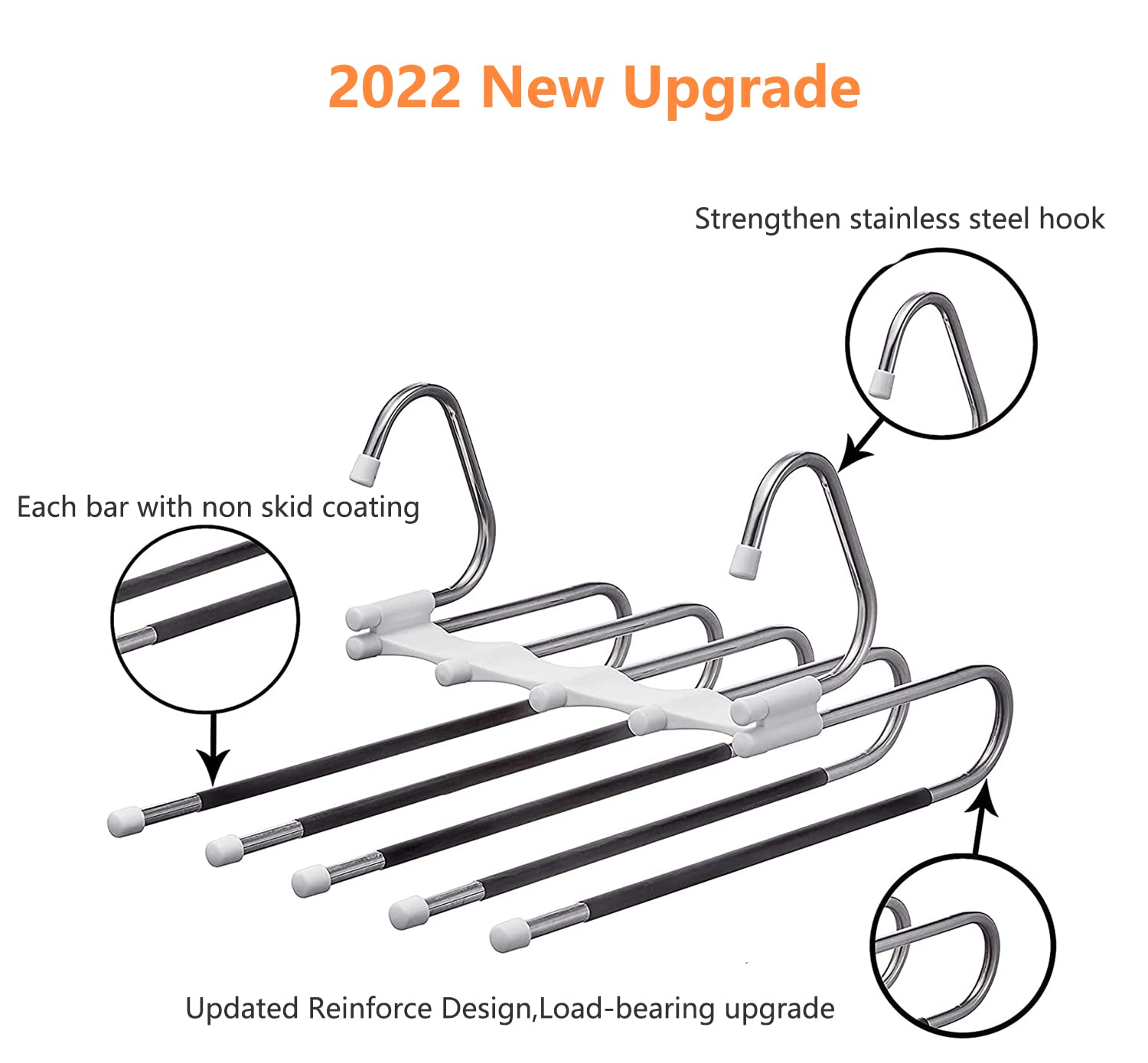 Kalimdor hangers usable horizontally or vertically for flexible closet setup.
