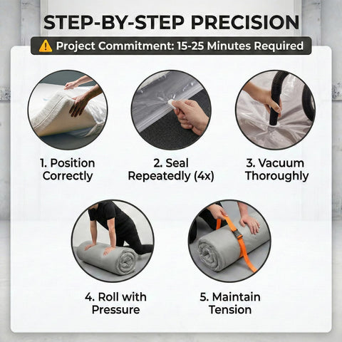 KaloTidy anti-puncture PA+PE material protects mattresses through transit.