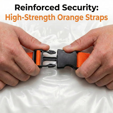 KaloTidy foam-friendly bag supports memory foam toppers during dorm moves.