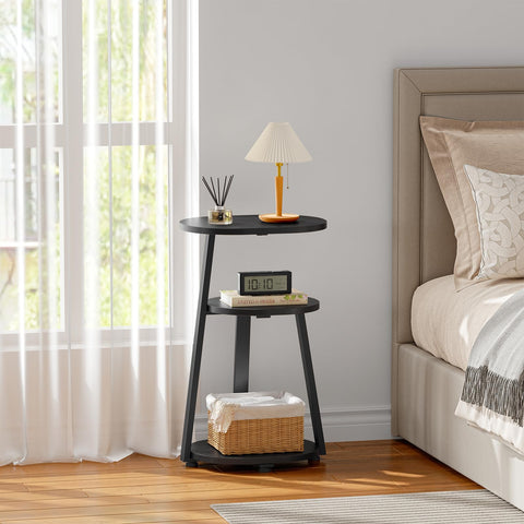 Kalrin modern oval table adds neutral warmth to any living room.