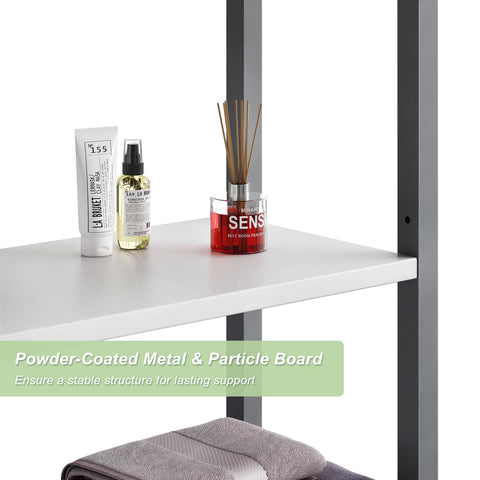 Kalrin multipurpose bathroom storage rack for small spaces