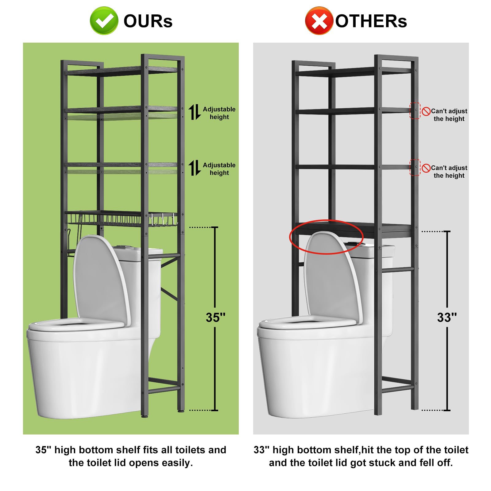 Kalrin basket-detail view highlights convenient storage basket for laundry or toiletries.