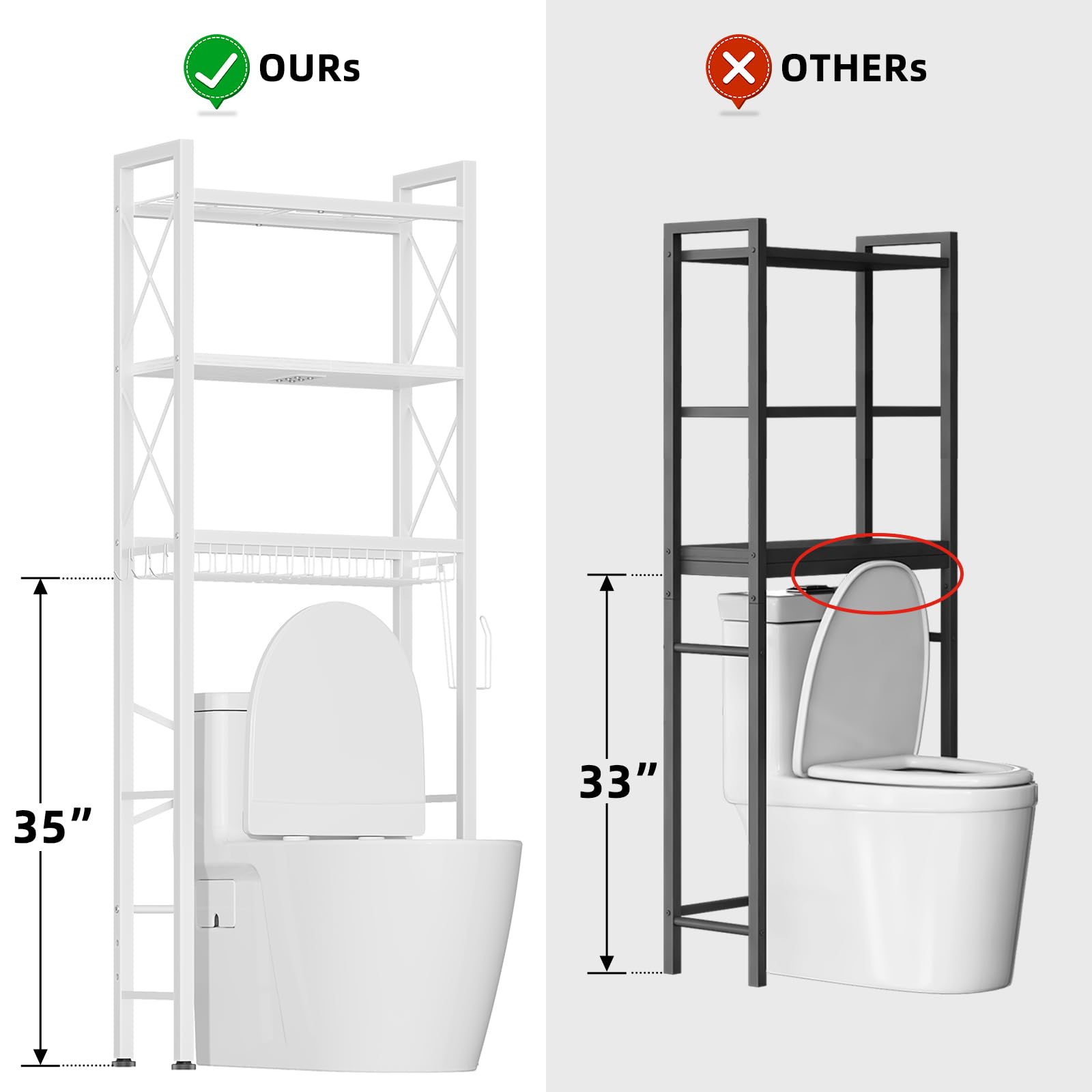 Kalrin detachable hooks for frequently used items within reach