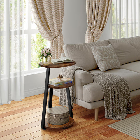 Kalrin 3-tier storage keeps books, remotes, and essentials organized.