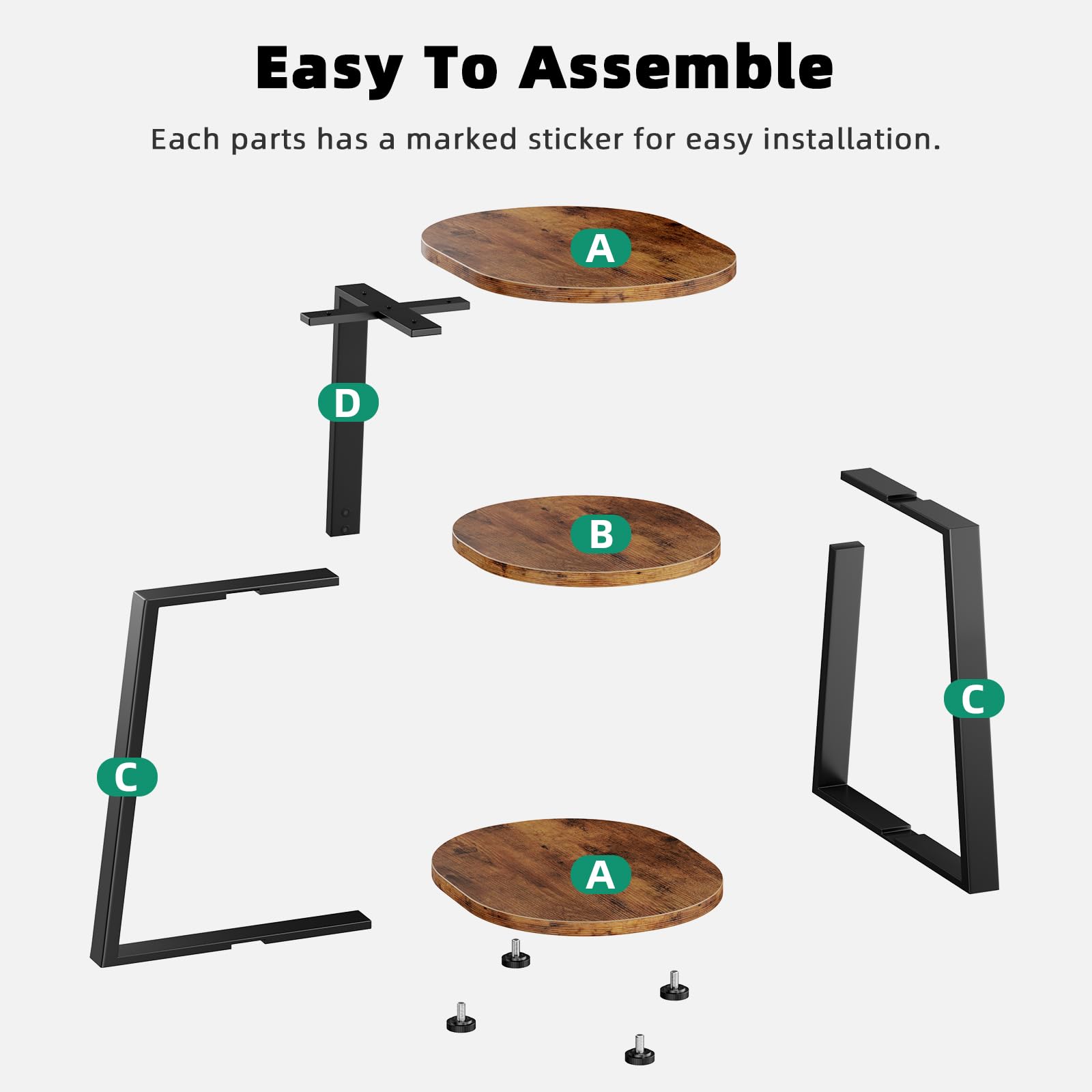 Kalrin easy-assembly design simplifies setup in minutes.