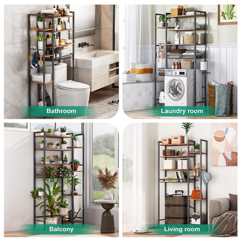 Kalrin spacious bathroom organizer fitting compact spaces without crowding.