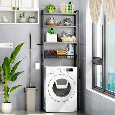 Kalrin toilet paper holder and hooks enable quick-access daily use