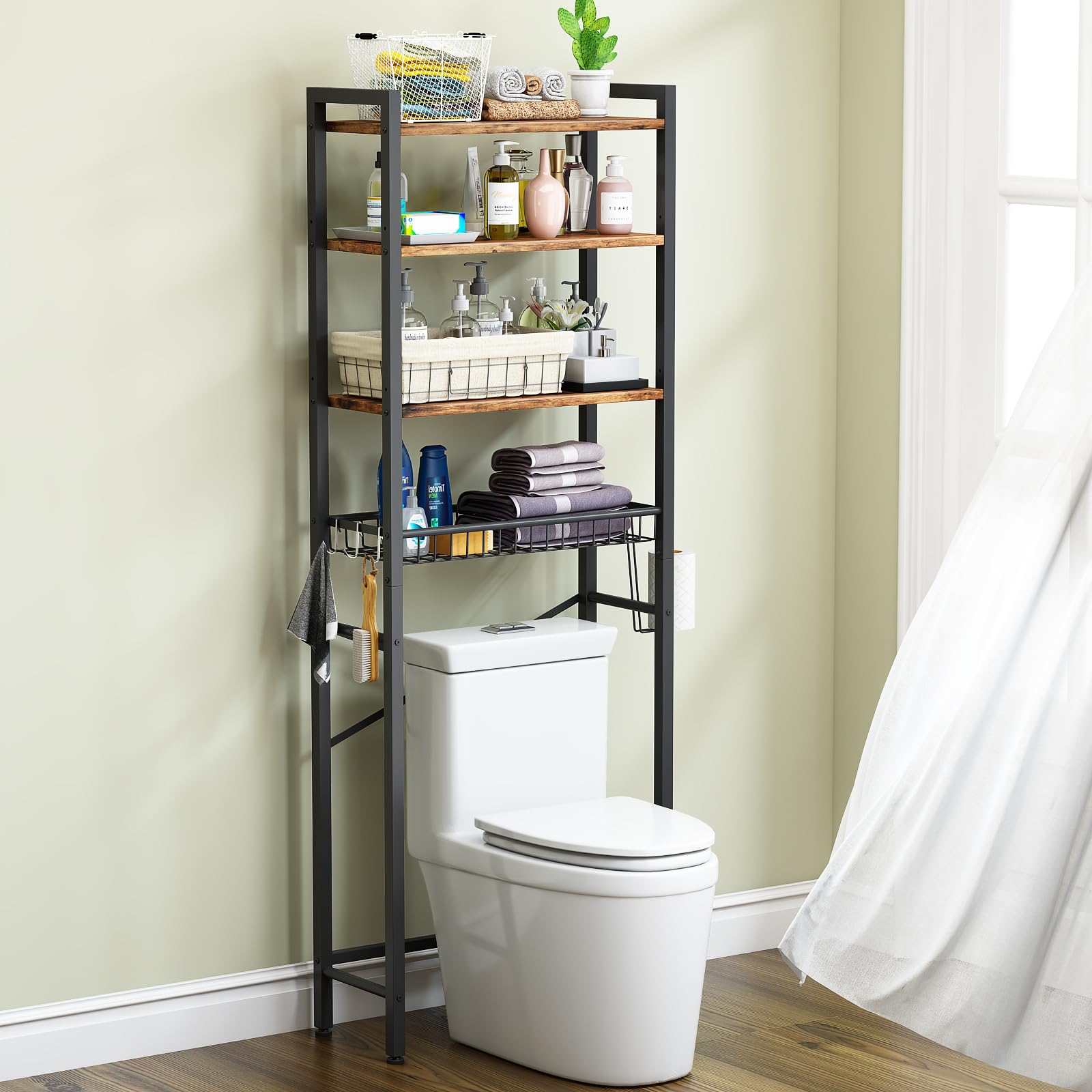 Kalrin versatile storage for towels, cleaners, and laundry items.