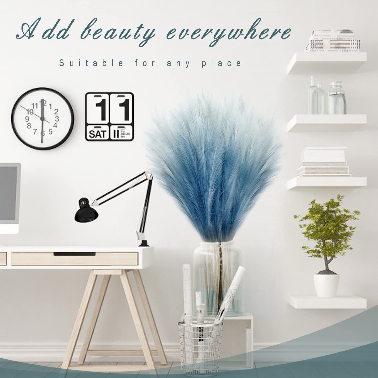 KALYLOC boho decor pampas grass stems for creative arrangements