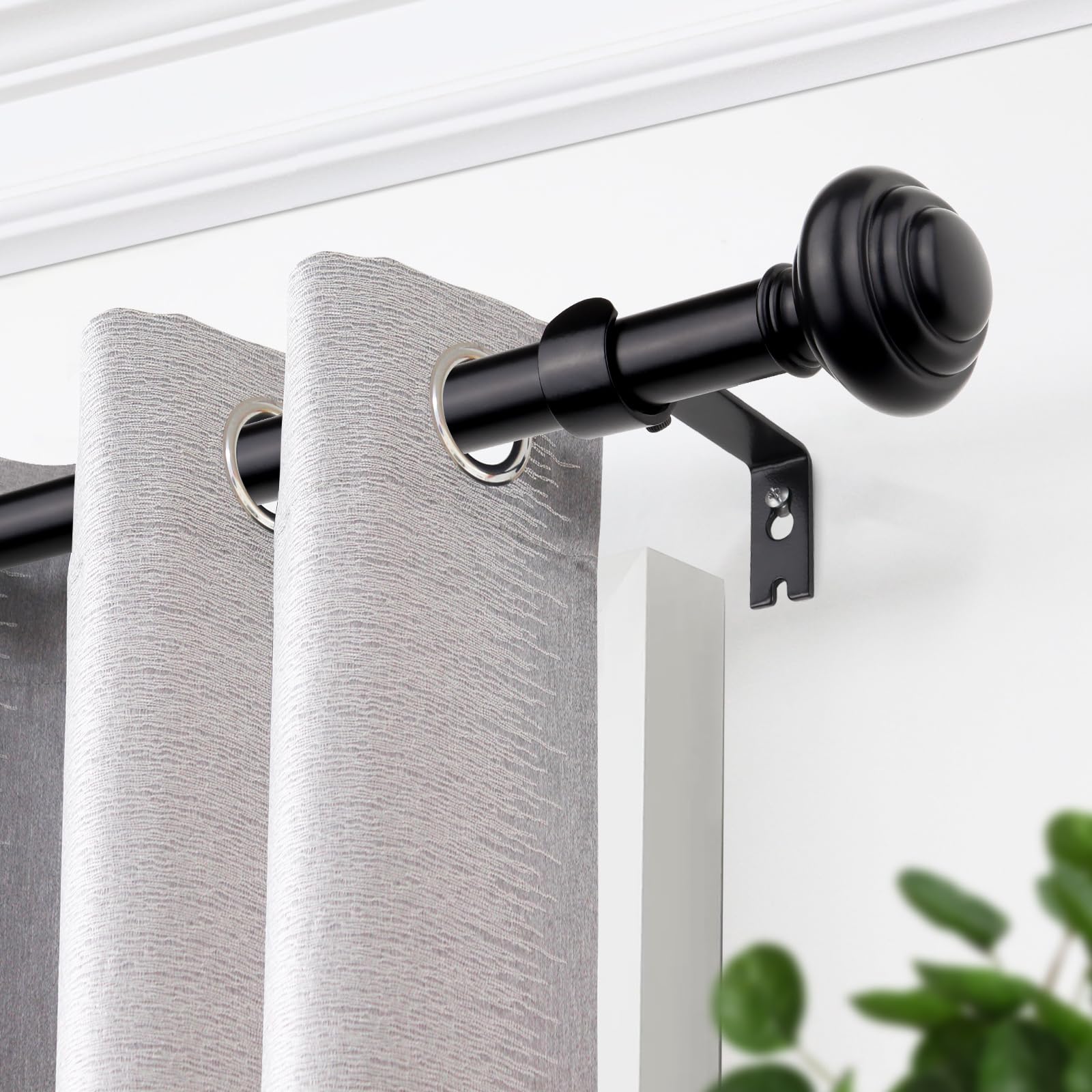 KAMANINA 7/8 inch diameter rod provides sturdy curtain support