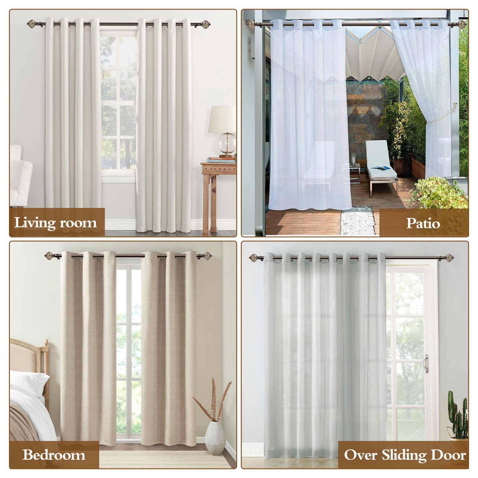 KAMANINA antique bronze finials add timeless charm to windows