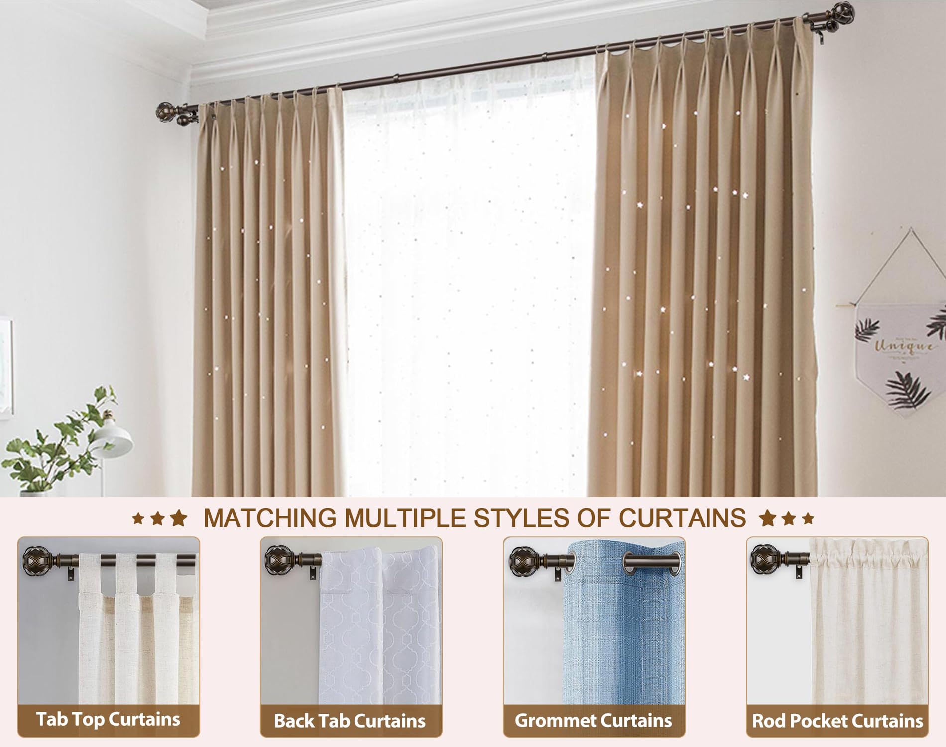 KAMANINA ball finial back pair enhances traditional decor and finish.