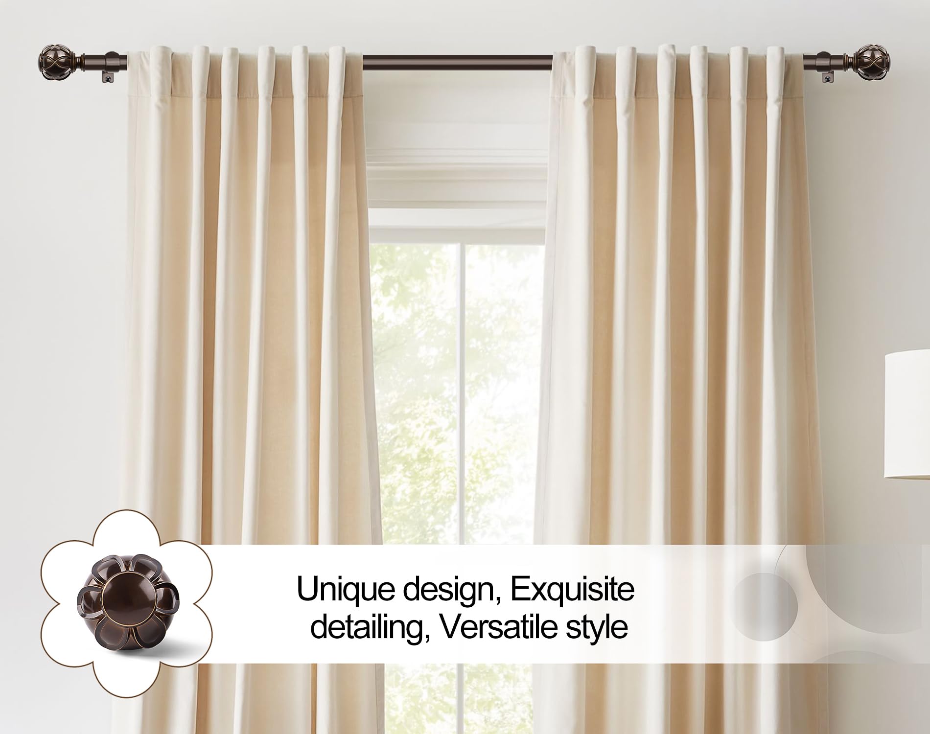 KAMANINA bracket set with mounting hardware for secure installation