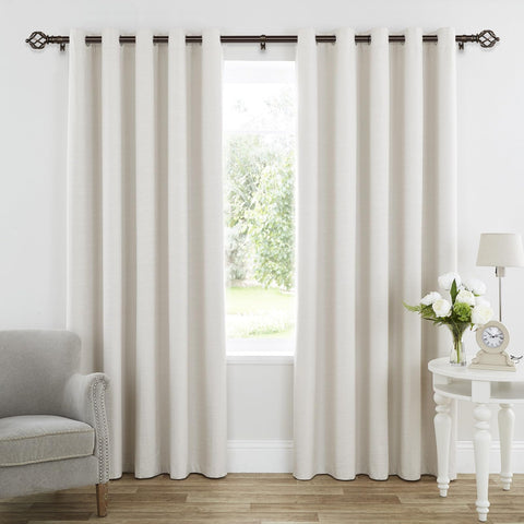 KAMANINA bronze curtain rod showing splicing design for custom lengths