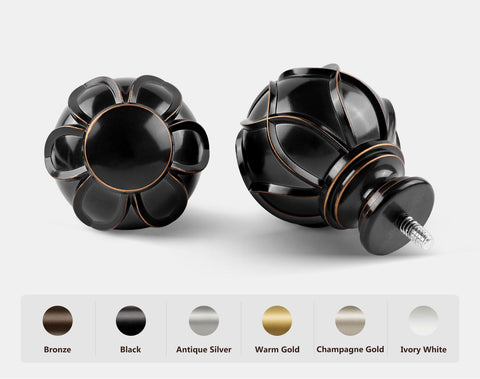 KAMANINA finish options include antique bronze, silver, black, white, champagne gold.