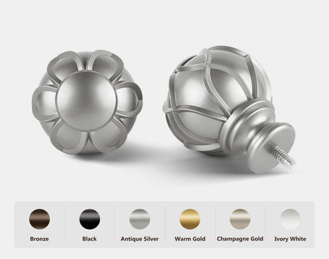 KAMANINA 7/8 in diameter heavy-duty curtain rod for sturdy fabric support.