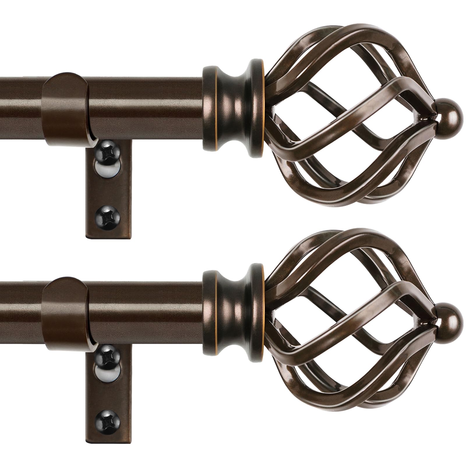 KAMANINA bronze finish curtain rod adds elegant style to windows