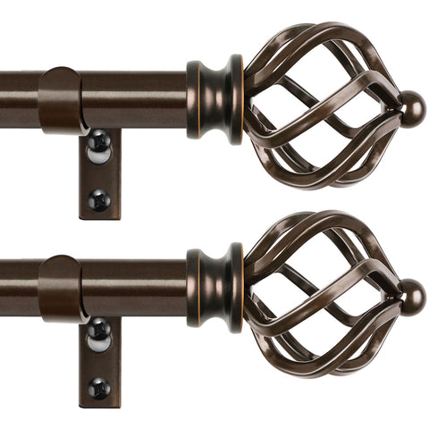 KAMANINA bronze finish curtain rod adds elegant style to windows