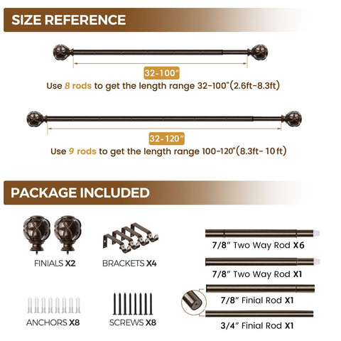 KAMANINA curtain rod in a living room setup for nursery or bedroom