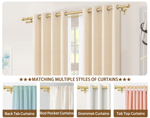 KAMANINA gold end caps provide a refined finish for stylish rooms.
