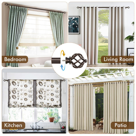 Suitable for sheer to heavy drapes across various room setups with KAMANINA.