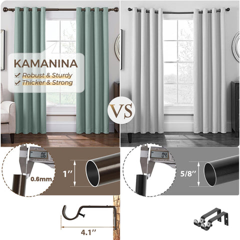 KAMANINA inside-mount hardware included for clean installation