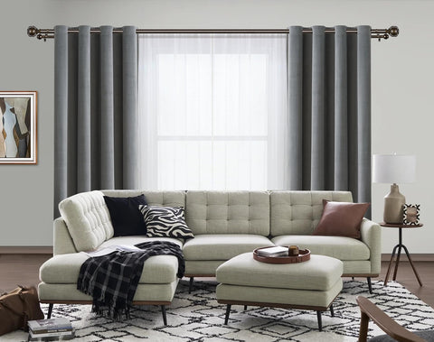 KAMANINA netted-textured front finial adds elegant detail.