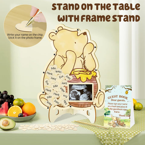 KAMUFU wooden display stands organize frame and messages elegantly.