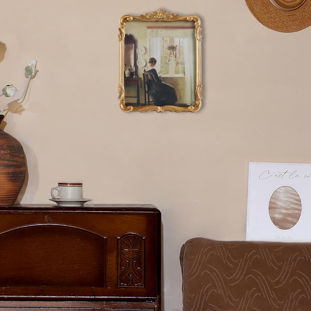 Kangce 8x10 tabletop frame with Victorian flair adds timeless charm.