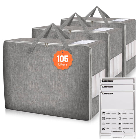 Karceyworth 105L bedding bag full view for quick selection.