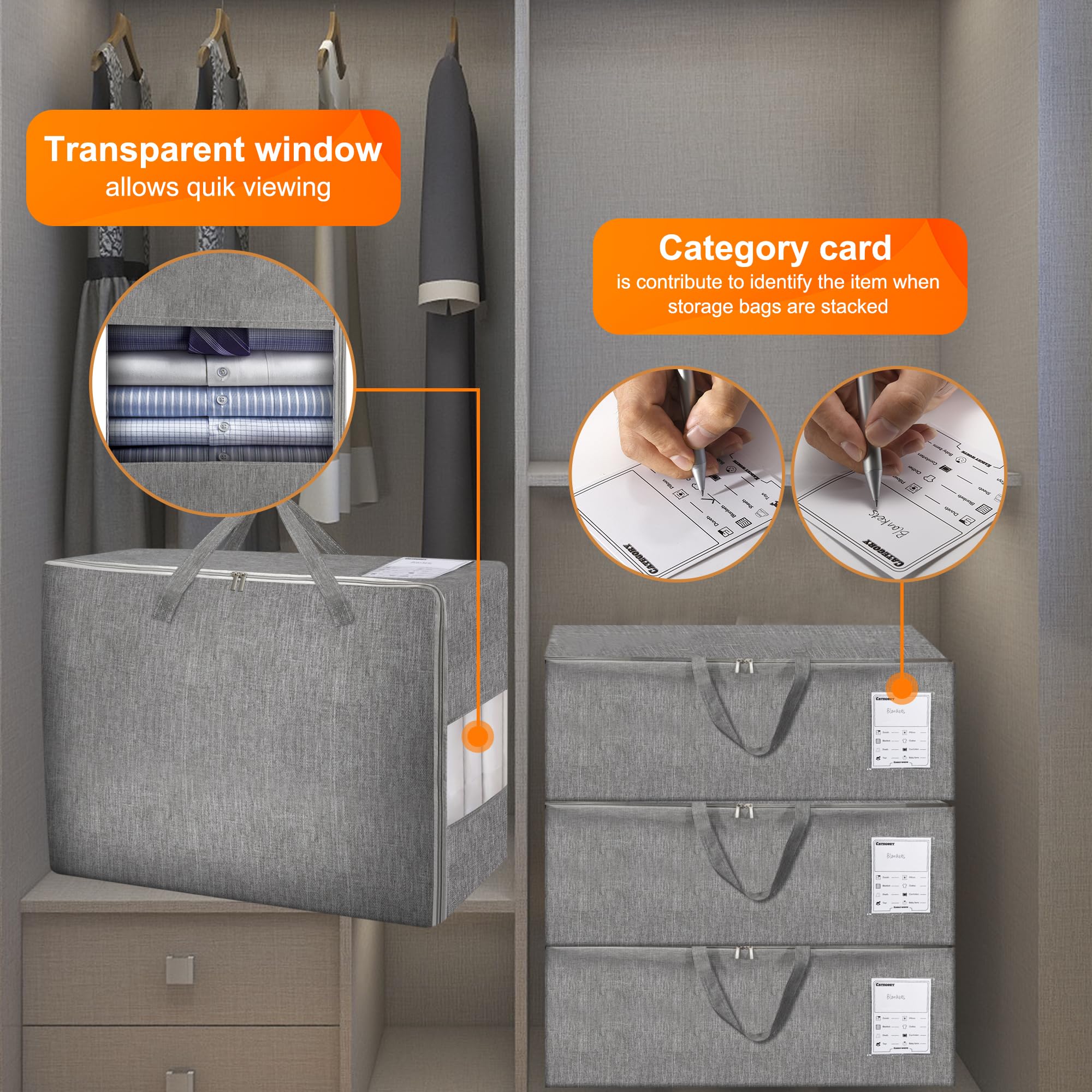 Karceyworth foldable storage design saves space when not in use.