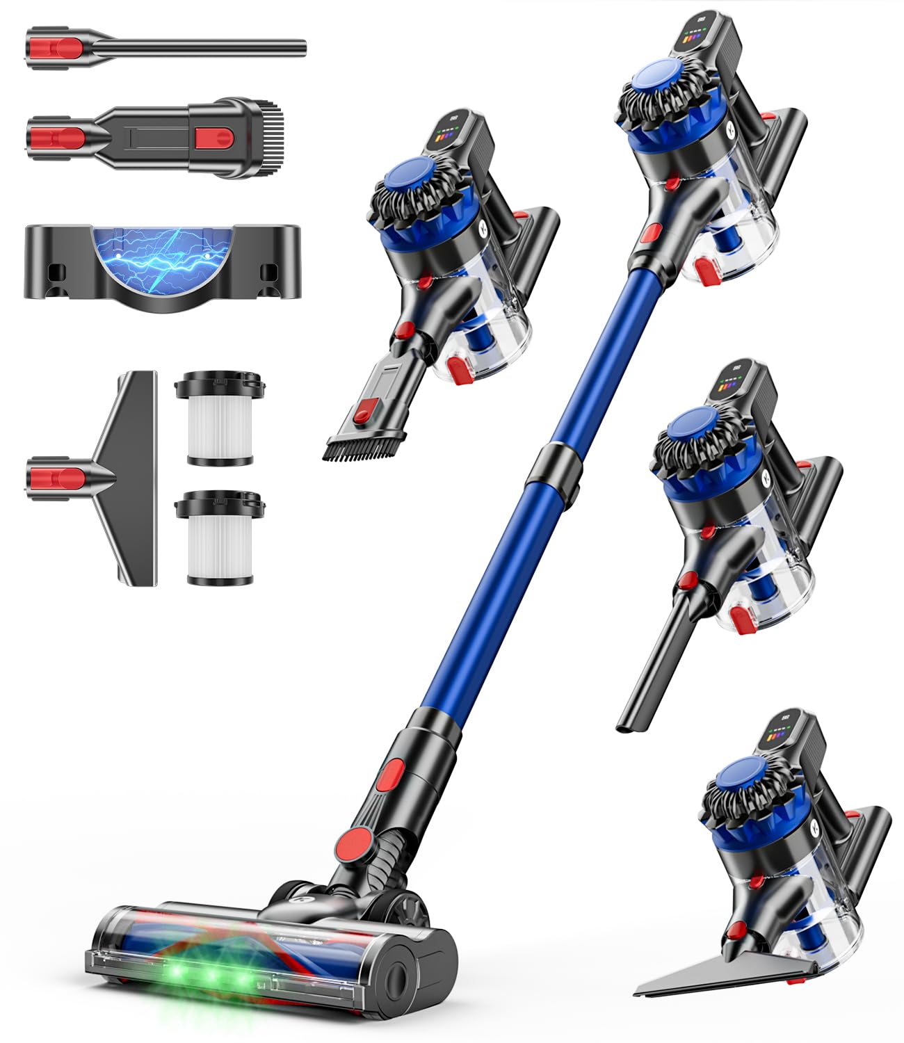 KARDV cordless vacuum demonstrates strong 500W suction for quick floor cleans